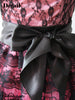 chocolate strawberry lace dress