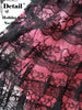 chocolate strawberry lace dress