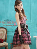 chocolate strawberry lace dress