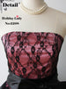 chocolate strawberry lace dress