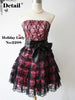 chocolate strawberry lace dress