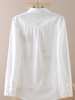 cat embroidery button up shirt