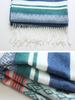 folk style scarf with tassels