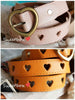 pierced sweet heart belt