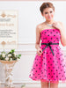 bridesmaid polka dots tube dress