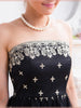 golden embroidery party dress