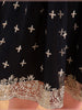 golden embroidery party dress