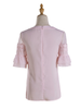 rose love chiffon lace top