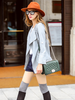 open front irregular hem jacket