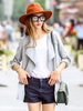 open front irregular hem jacket