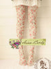 English rose floral tights