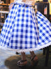 sweet blue plaid skirt