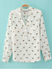 Clearance - puppy v-neck chiffon shirt