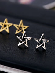 vintage star shaped earrings
