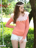polka dots flounce top