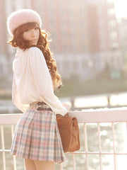 punctual in plaid skirt