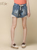 lace trim shorts