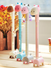 Korean cartoon animal ball pen (set of 3)