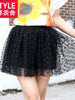 polka dots mini skirt