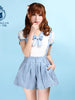 sailor striped bow t-shirt