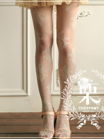 retro palace lace pantyhose