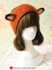 knitted headband with standing ears