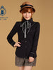 scholarly plaid ruffles shirt
