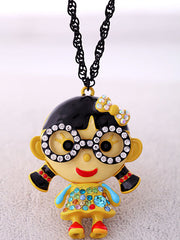 nerdy girl chain necklace
