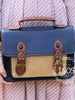 woven block vintage satchel