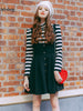 pearl buttons vest dress