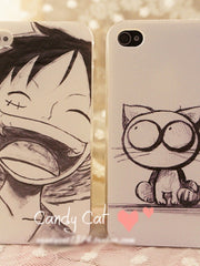 hand-drawn cartoon iPhone case