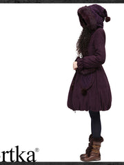 queen plum coat