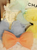 macaroon bow hair clip