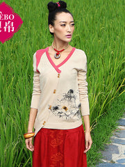 lotus open flap cardigan