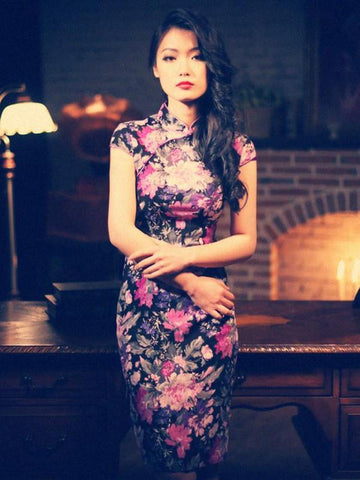 retro Chinese style Chi-Pao dress