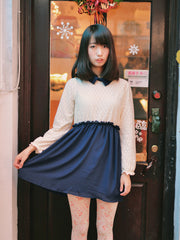 vintage fever long sleeves dress