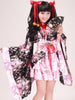 Kimono sakura cosplay set with jingle bells