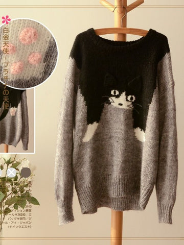 mischievous cat sweater
