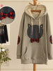 bow cat hoodie