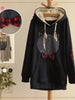 bow cat hoodie