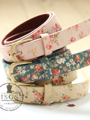 Clearance -  Mori girl blossom copper buckle belt