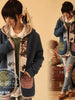 toggle patches hooded coat