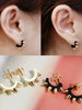 punk style rivets earrings