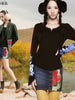 lotus pond denim mini skirt