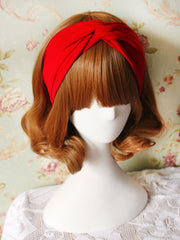 little red crisscross headband