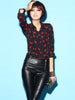 red lips long sleeve shirt