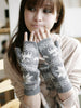 winter snowflake reindeer  mittens