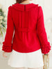 little red charming darling coat