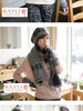 clearance - snowflake three-set scarf hat wristwarmer