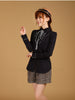 scholarly plaid ruffles shirt